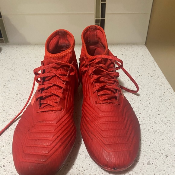 Mens Red Adidas Cleats - Picture 2 of 5